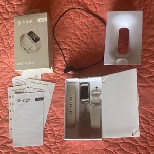 Fitbit Charge 6 Silver and porcelain Smartwatch